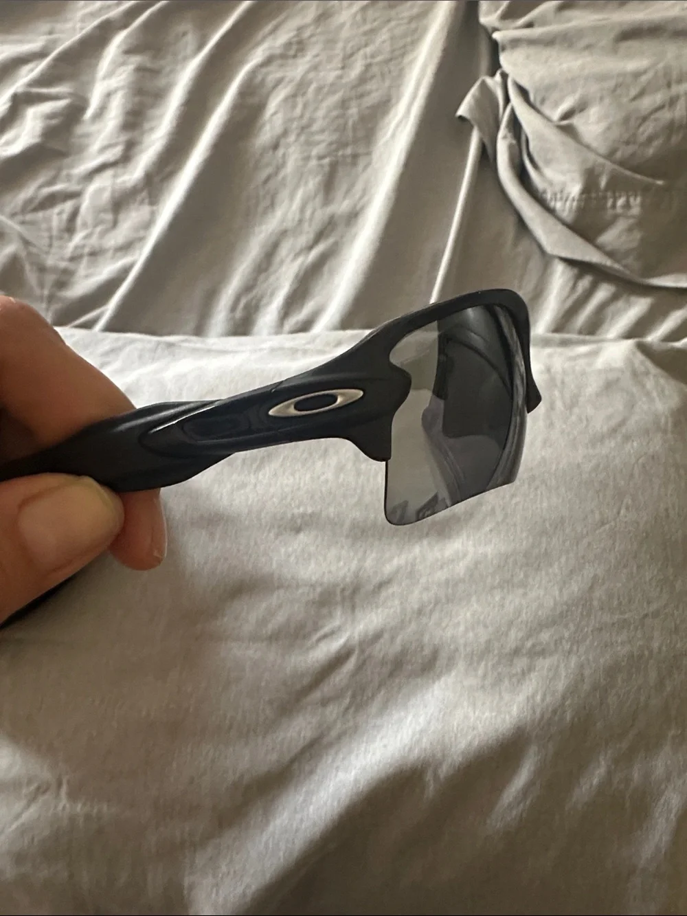 Oakley Black Frame Sunglasses with Gray Smoke Lenses